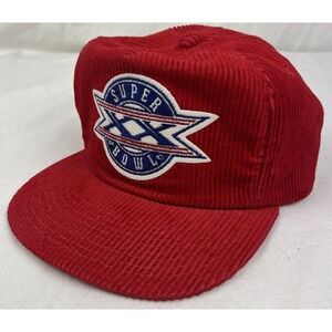 Sports Specialties Super Bowl XX NFL 1985 Red Corduroy Hat Adjustable